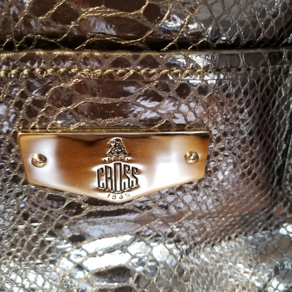 Mark Cross 1845 snakeskin print leather purse - Picture 6 of 8